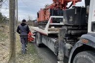 Оборудование доставляется на место бурения