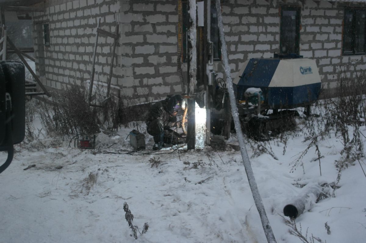 Обвариваем стыки