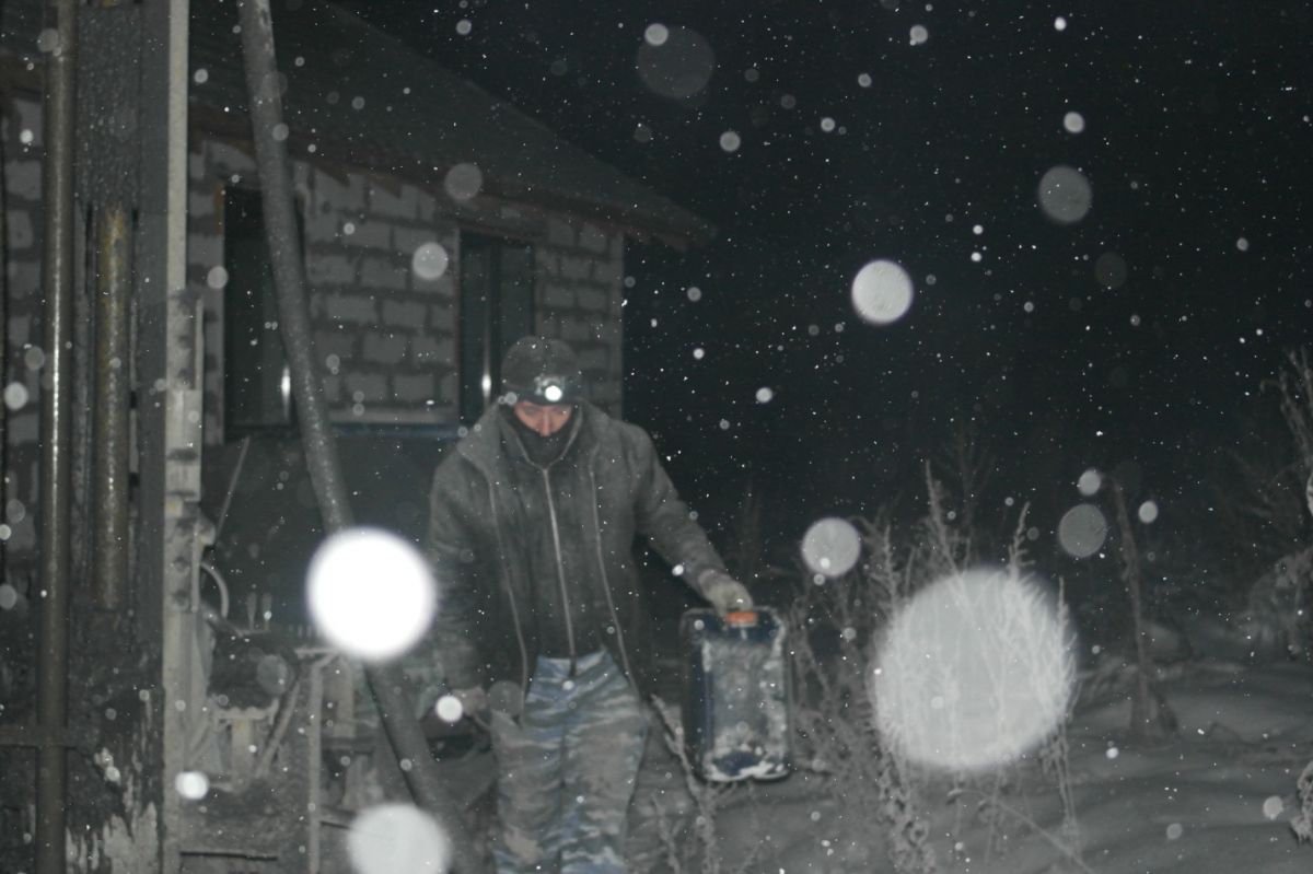 На 36 метрах пошла вода в достаточном количестве